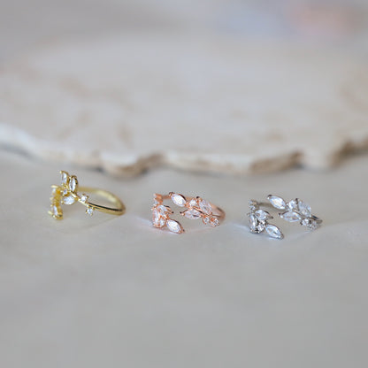 Gold Leaf Adjustable Ring
