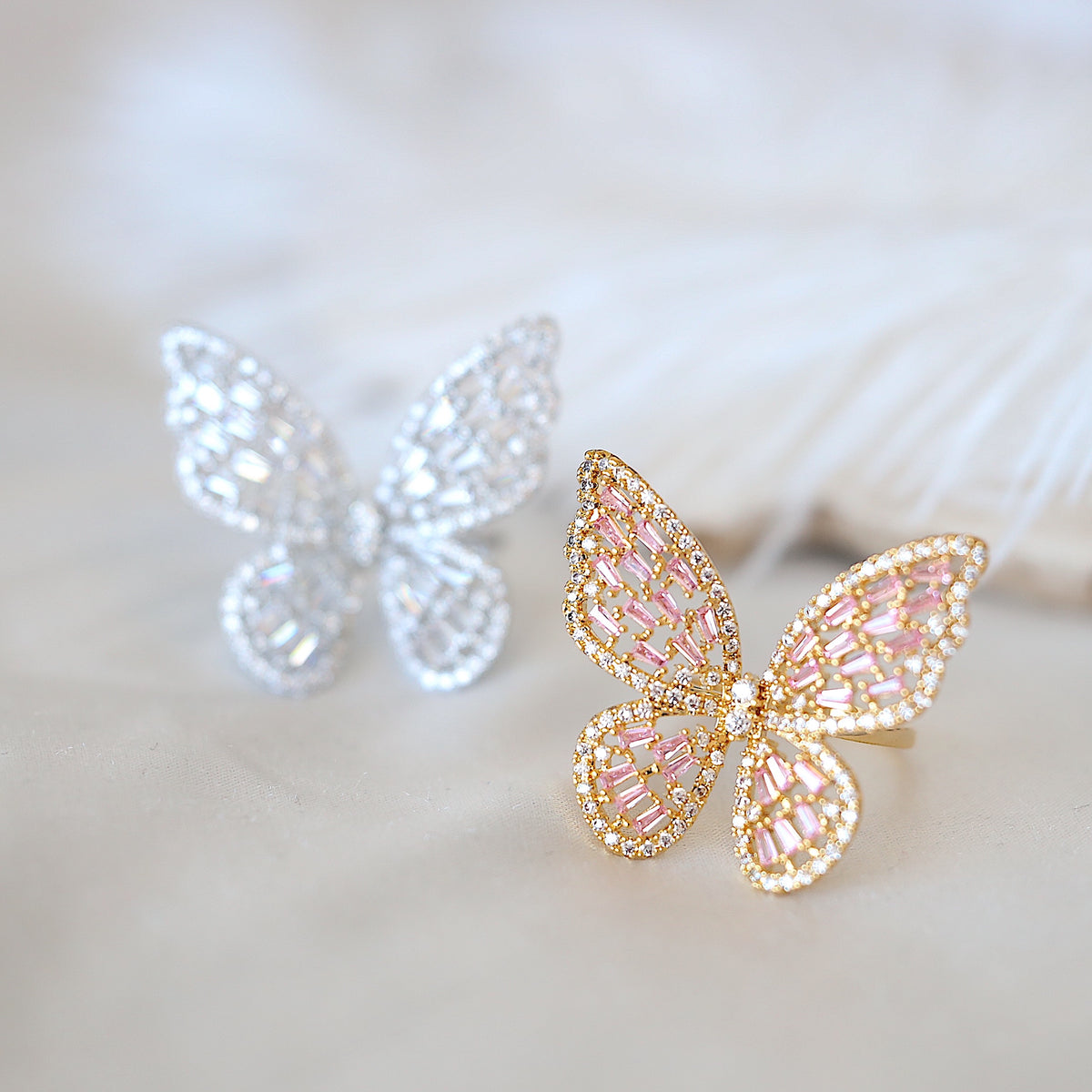 Oversized Butterfly Ring
