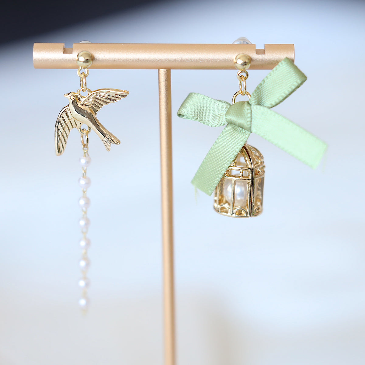 Bird and Nest Earrings