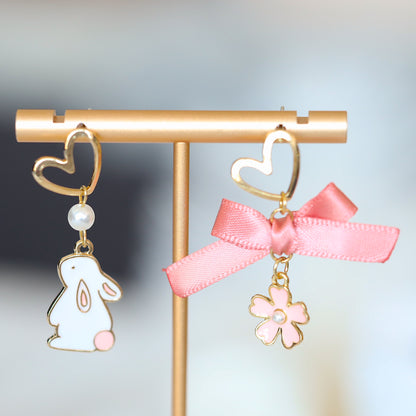 Pink Rabbit Earrings