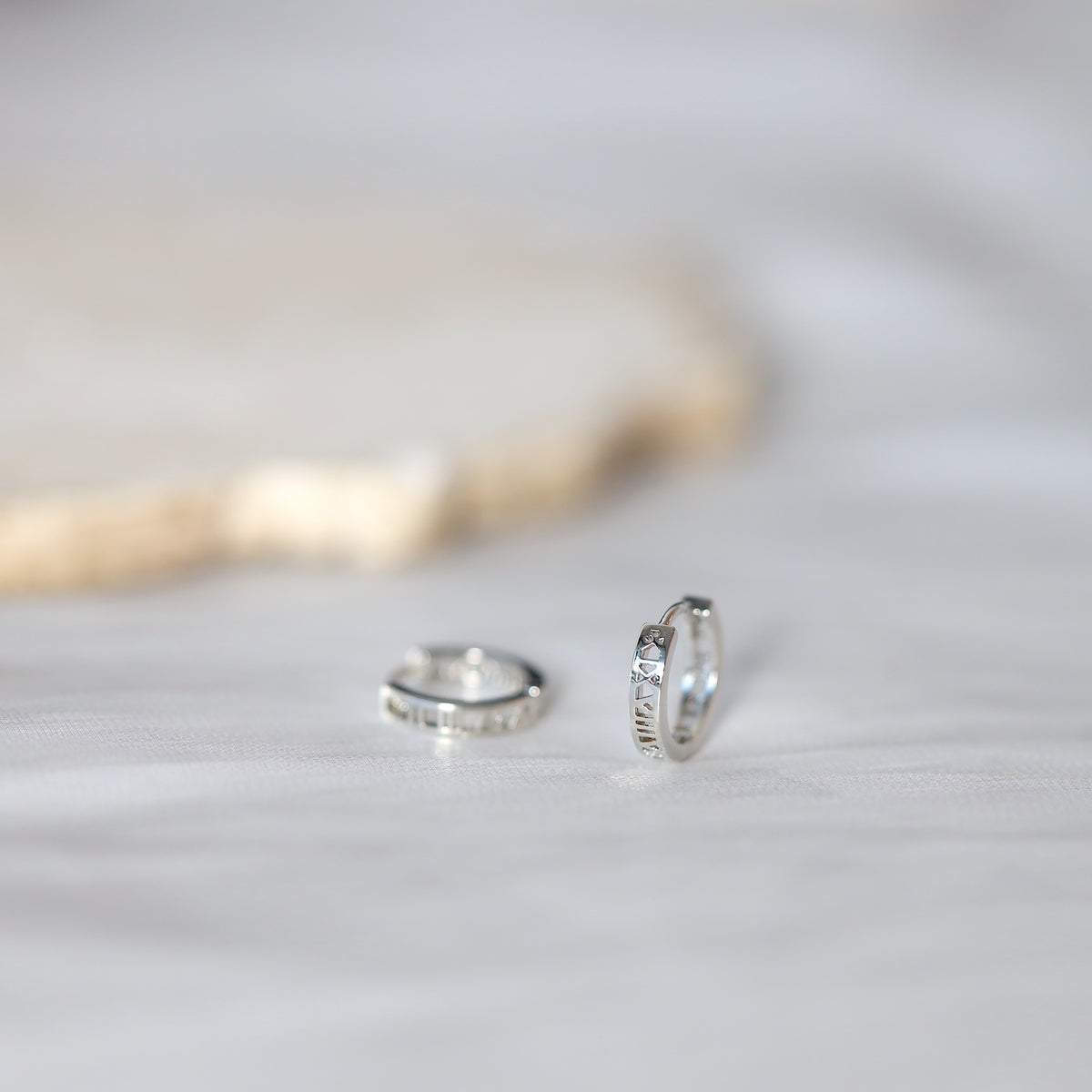 Roman Numeral Ear Hoops
