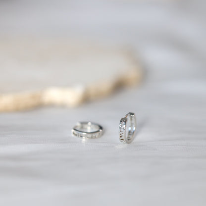 Roman Numeral Ear Hoops