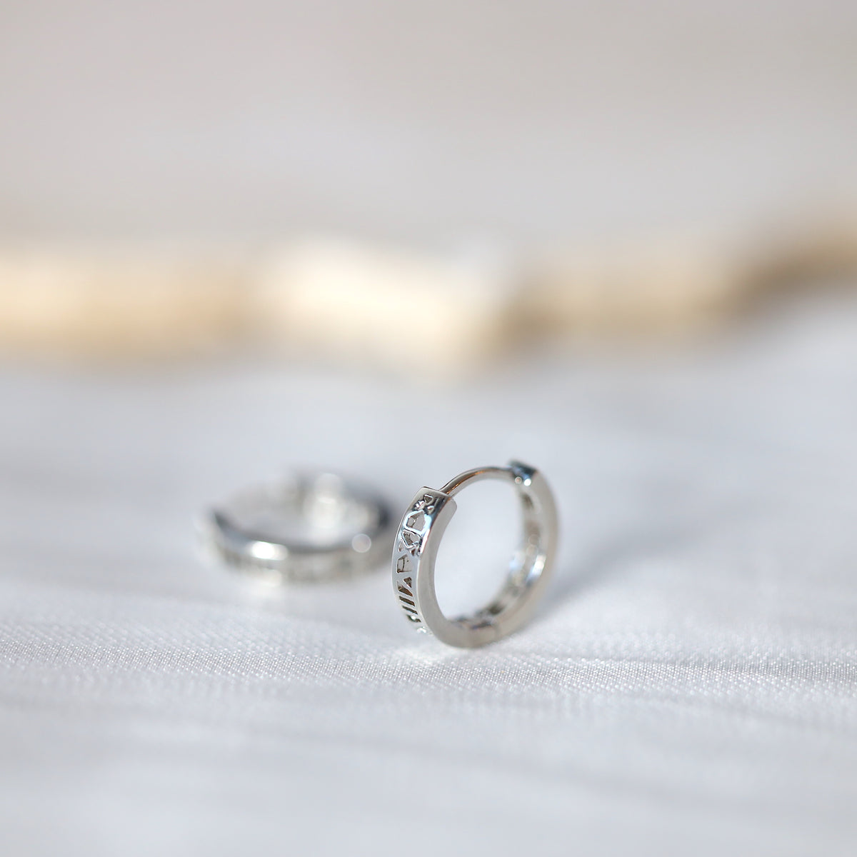 Roman Numeral Ear Hoops