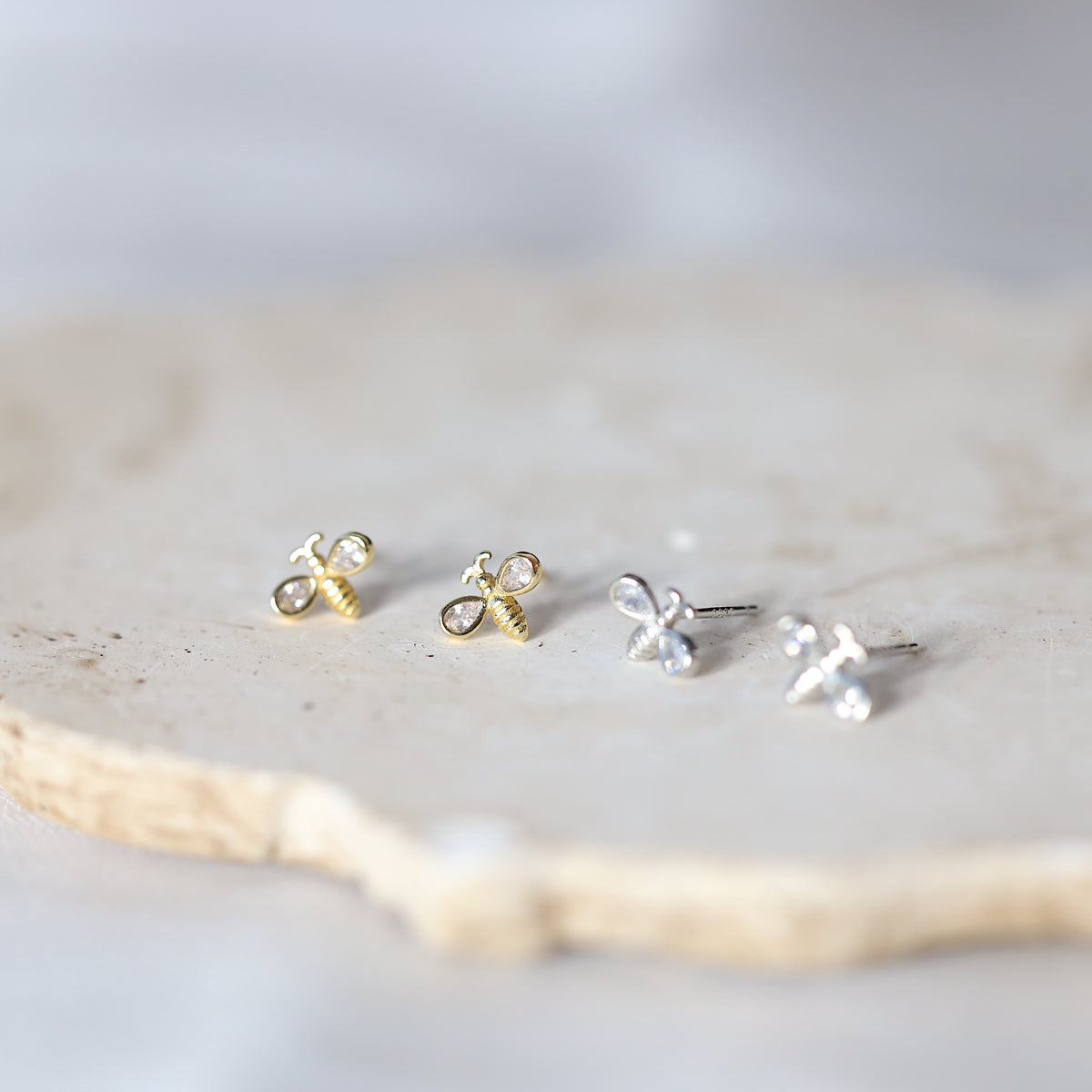 Flying Bee Ear Studs