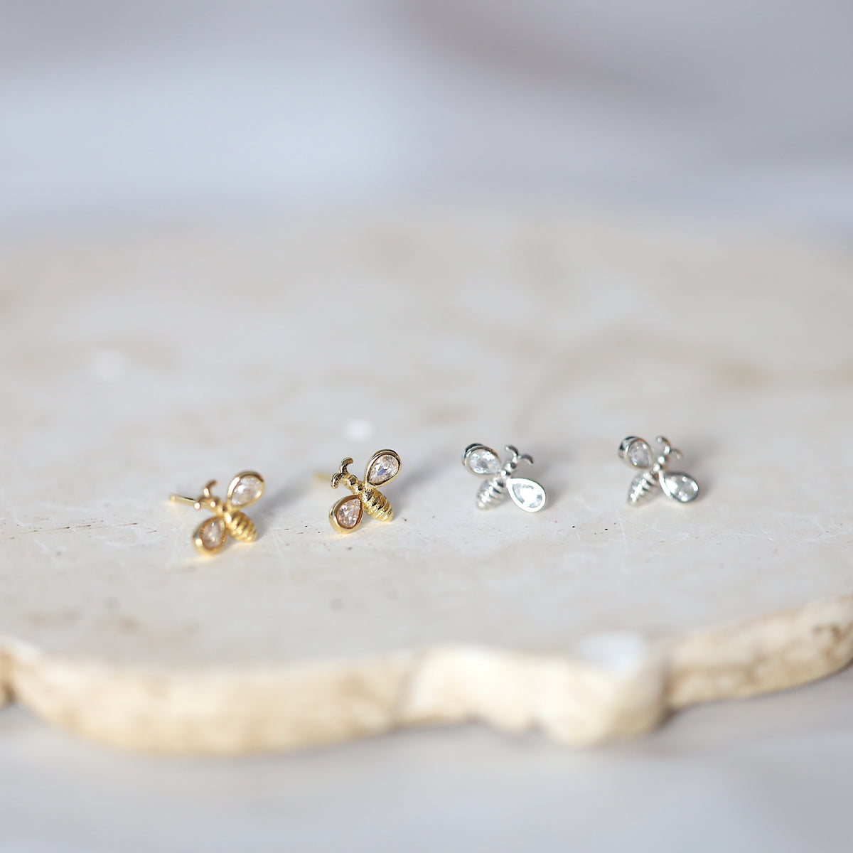 Flying Bee Ear Studs