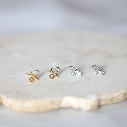 Flying Bee Ear Studs