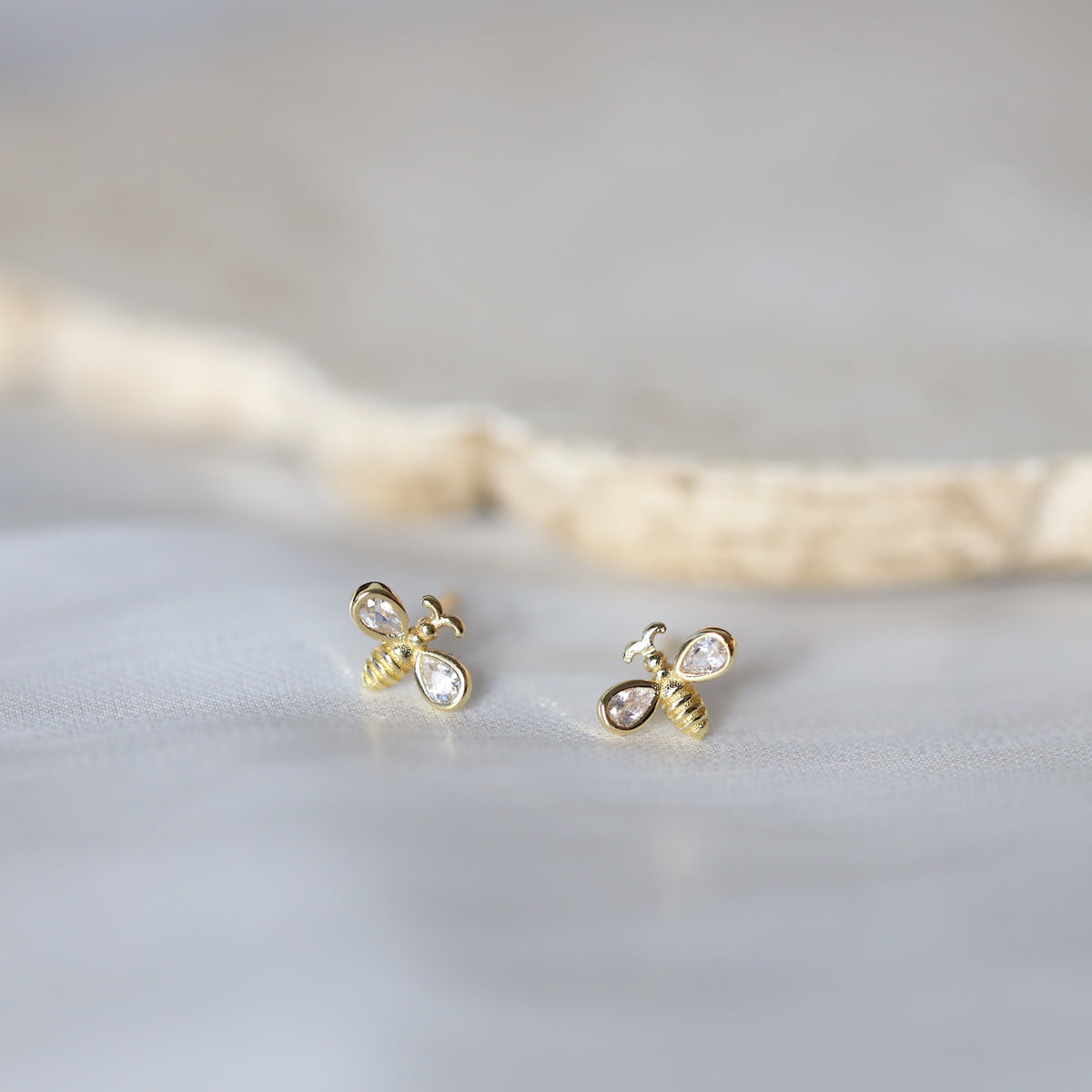 Flying Bee Ear Studs