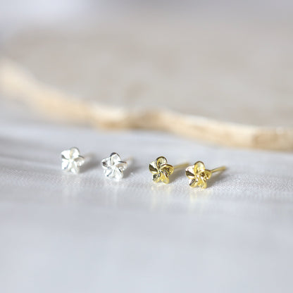 Tiny Sakura Flower Ear Studs