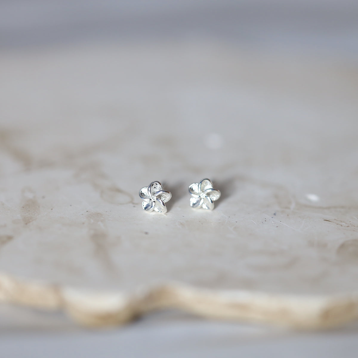 Tiny Sakura Flower Ear Studs