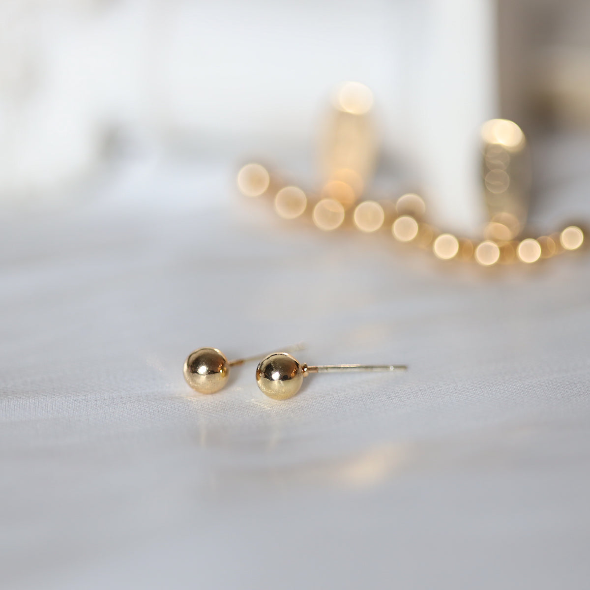 Gold Beads Ear Jacket