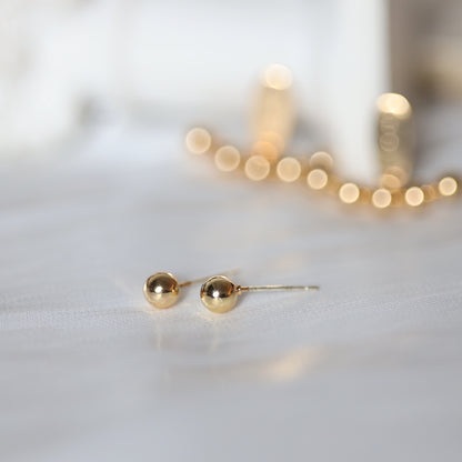 Gold Beads Ear Jacket
