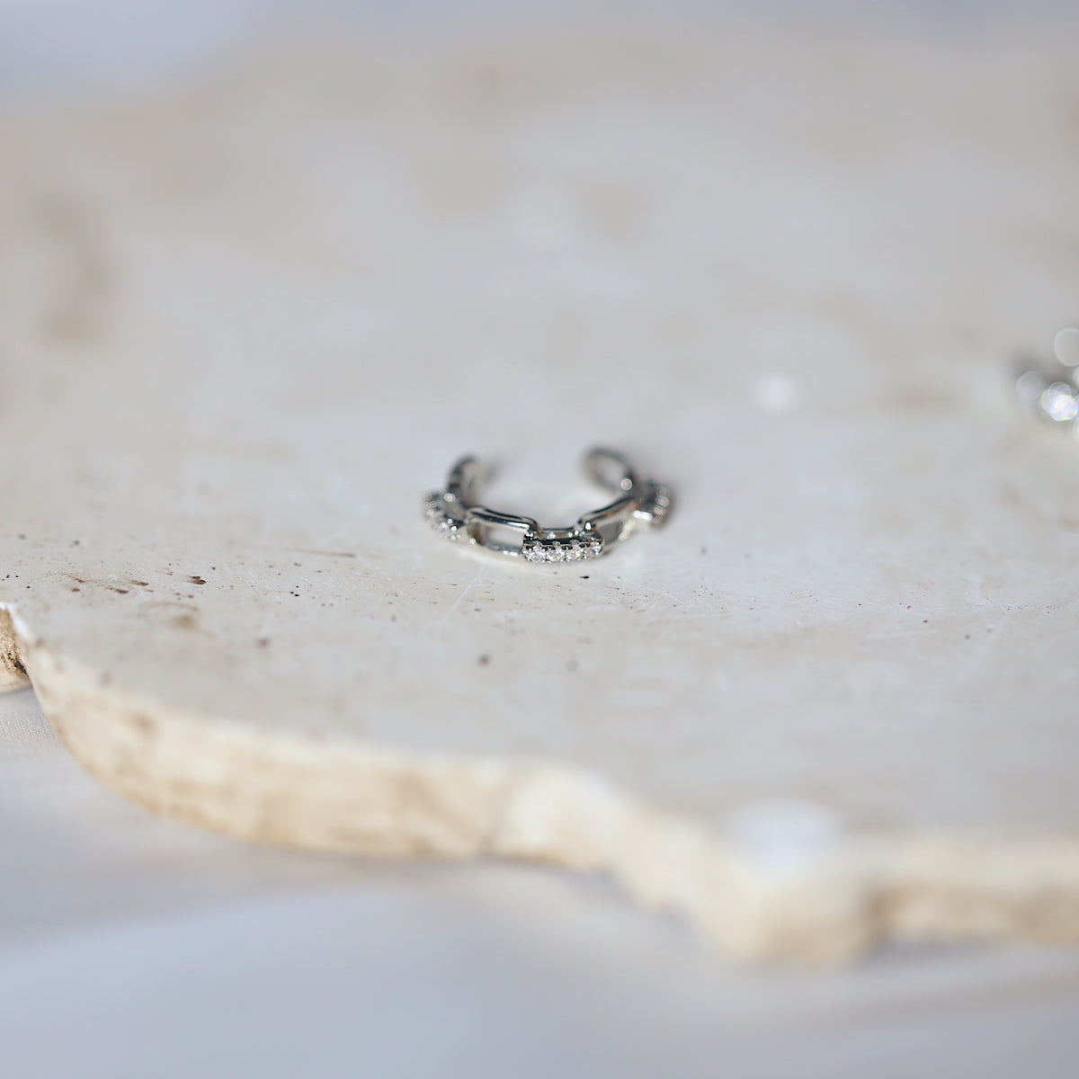 Set of 3 Silver Punk Ear Cuffs