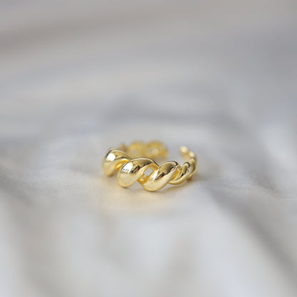 Gold Croissant Ring