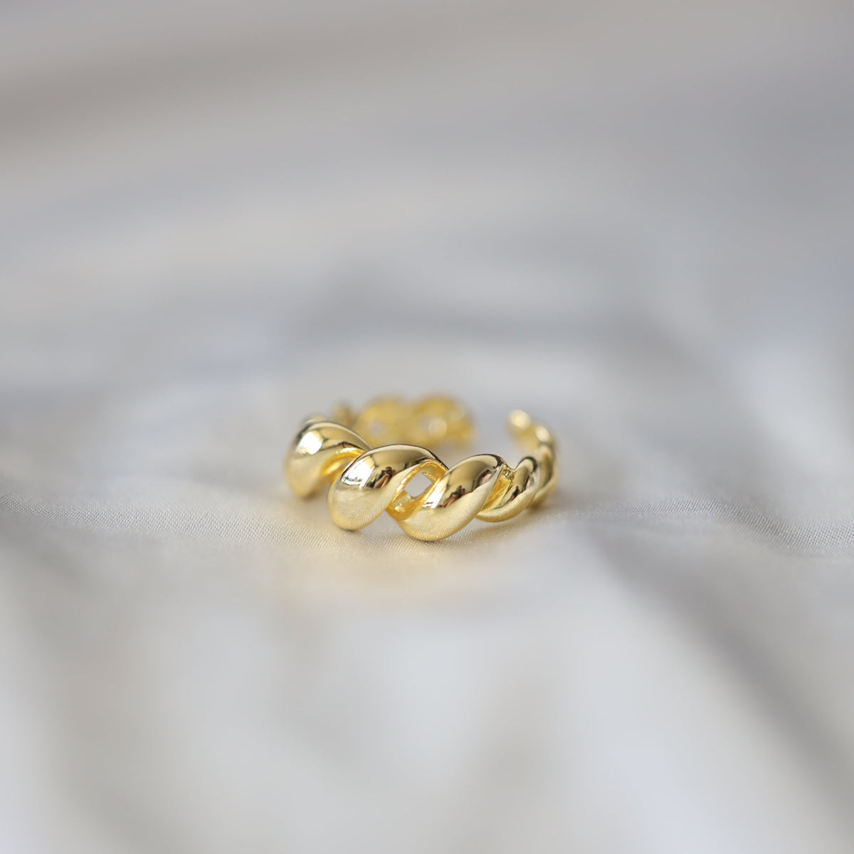Gold Croissant Ring