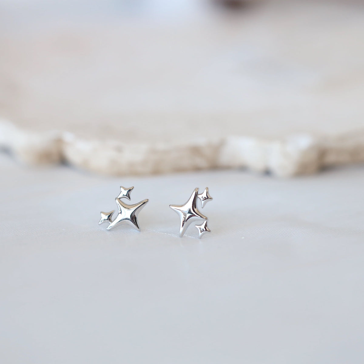 Gold Star Ear Studs