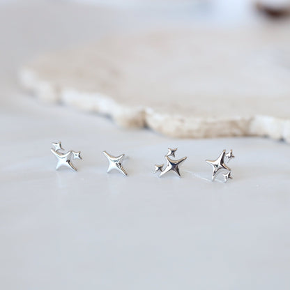 Gold Star Ear Studs