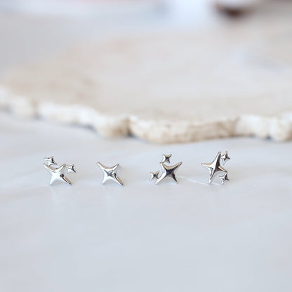 Gold Star Ear Studs