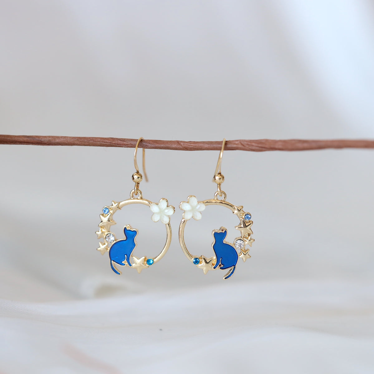 Cat Wreath Earrings
