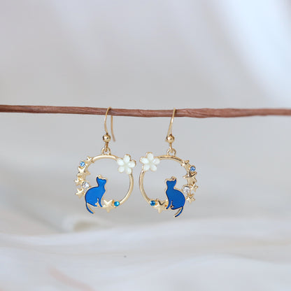 Cat Wreath Earrings