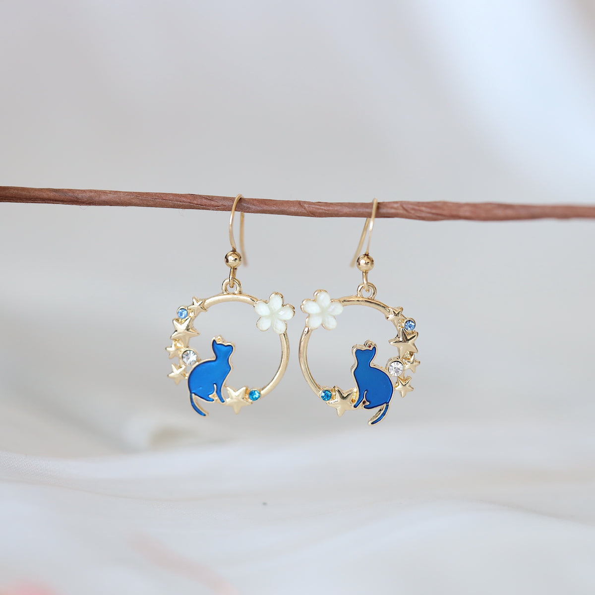Cat Wreath Earrings