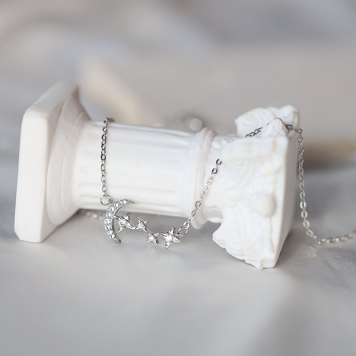 Moon and Star Necklace