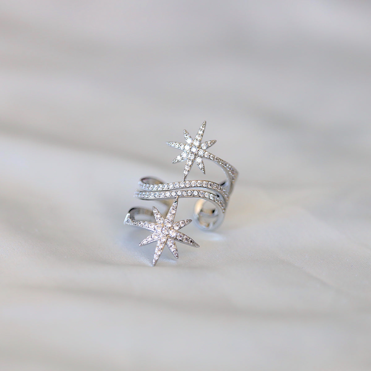 Silver Star Multi-Layer Ring