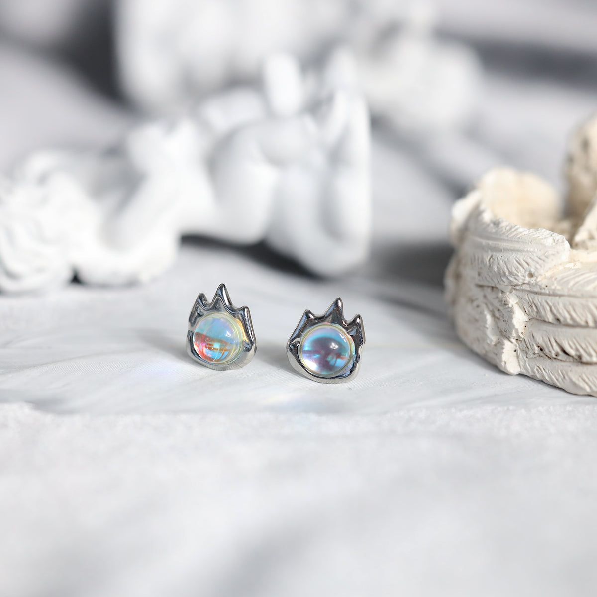 Hologram Lava Ear Studs