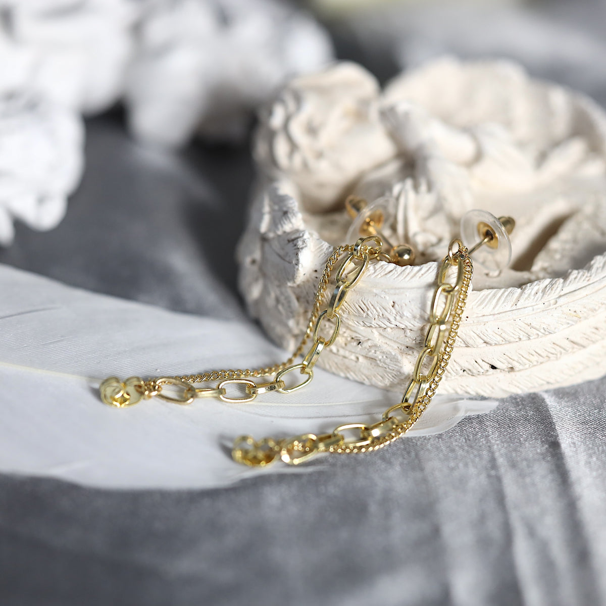Gold Chain Earrings