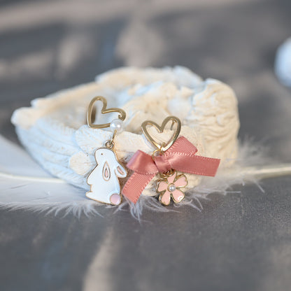 Pink Rabbit Earrings