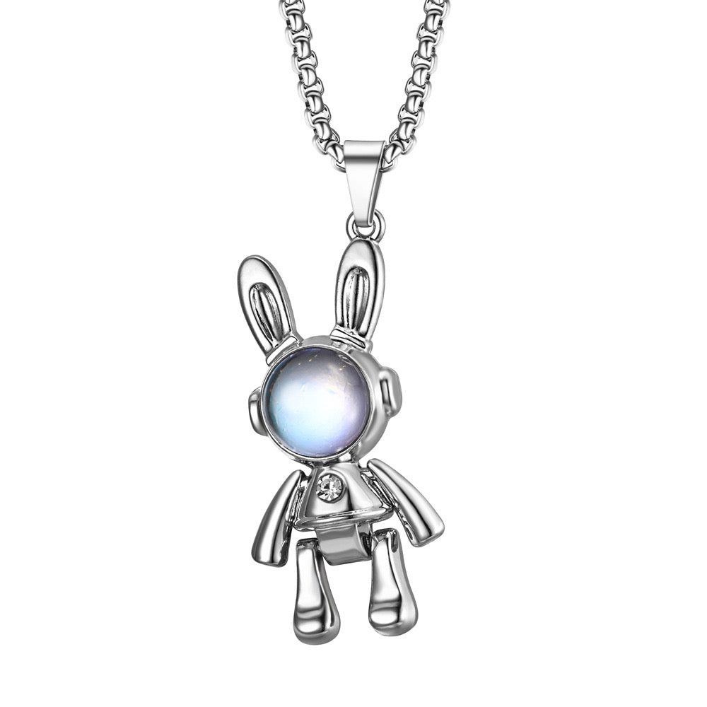 Moonstone Rabbit Necklace
