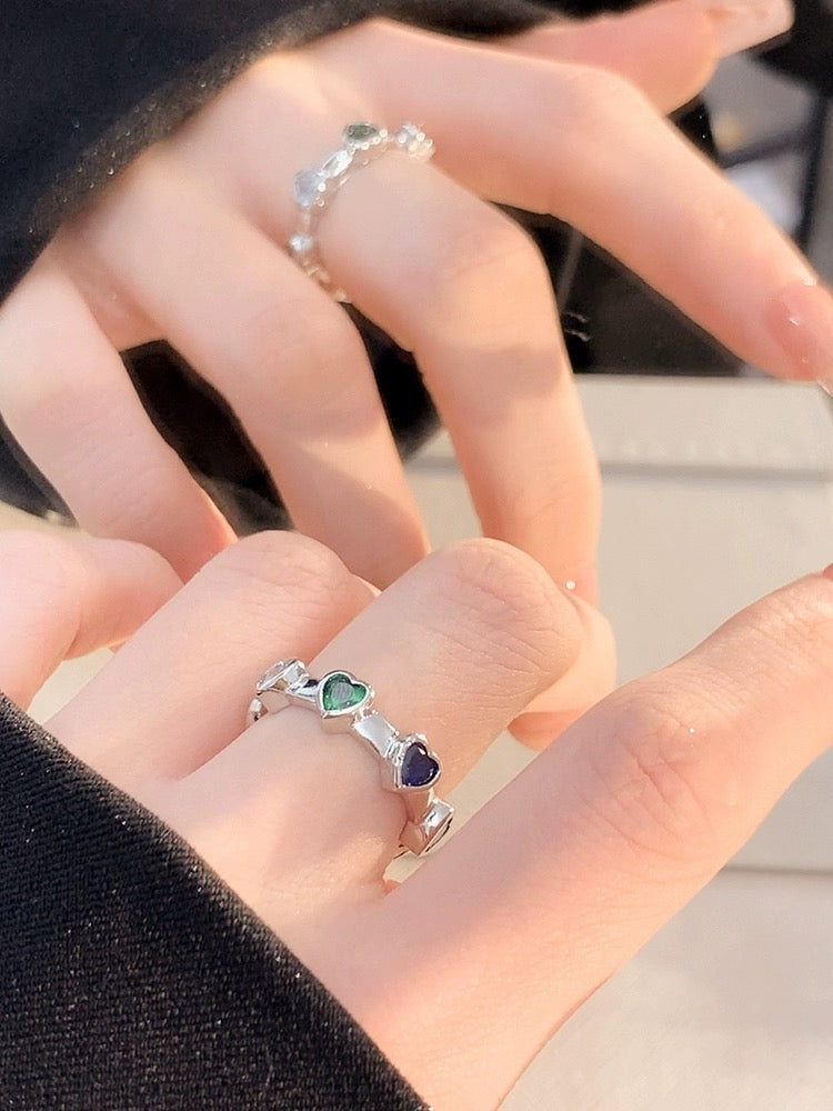 Creative love heart ring