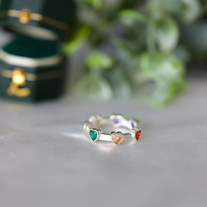 Creative love heart ring