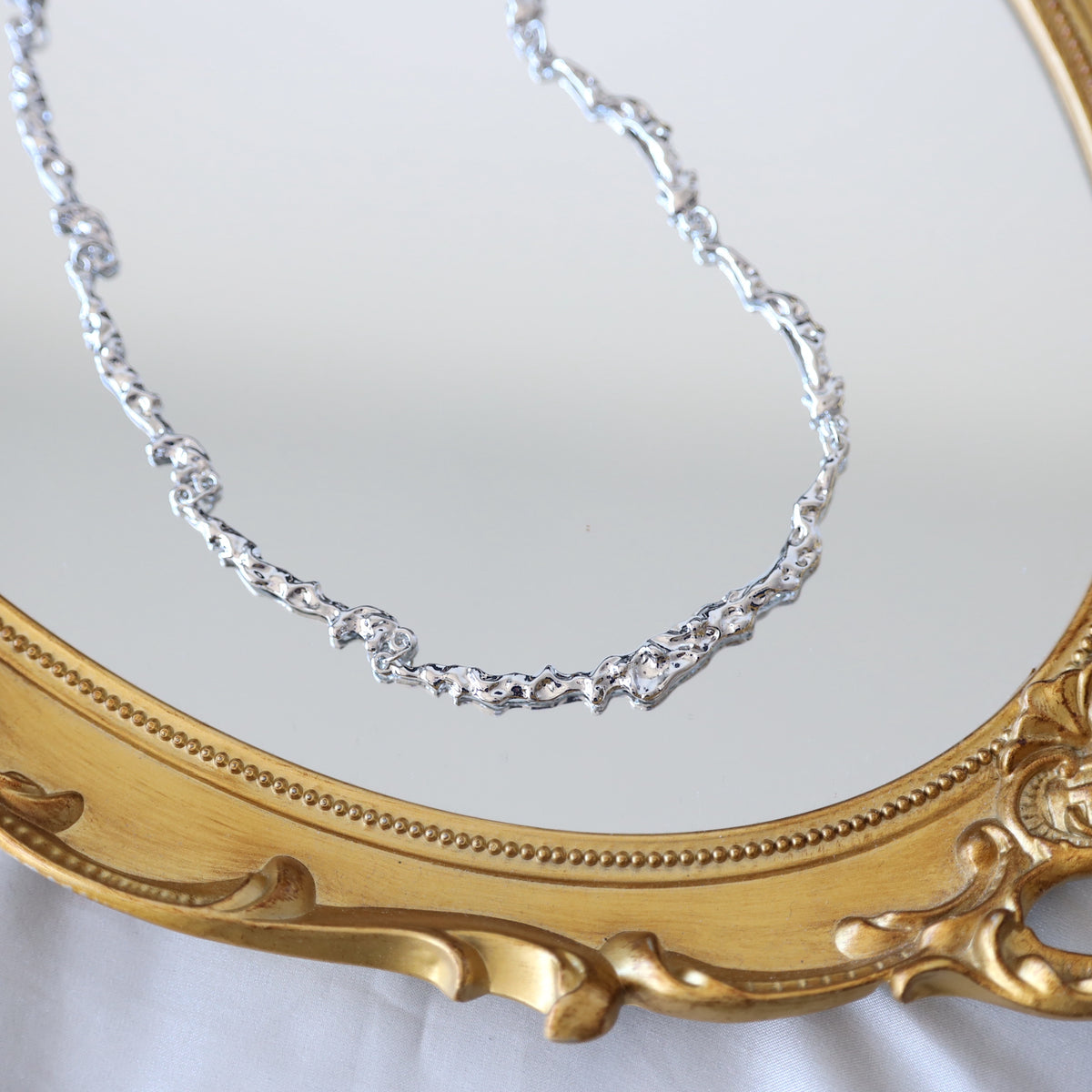 Solver Metallic Lava Necklace