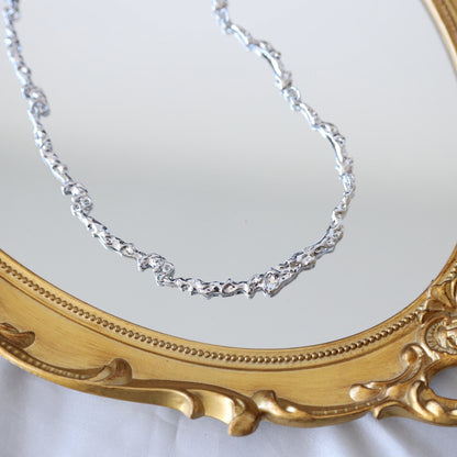 Solver Metallic Lava Necklace