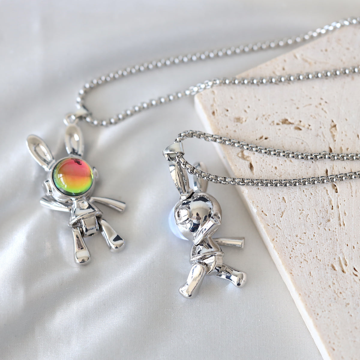 Moonstone Rabbit Necklace