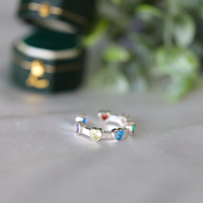 Creative love heart ring