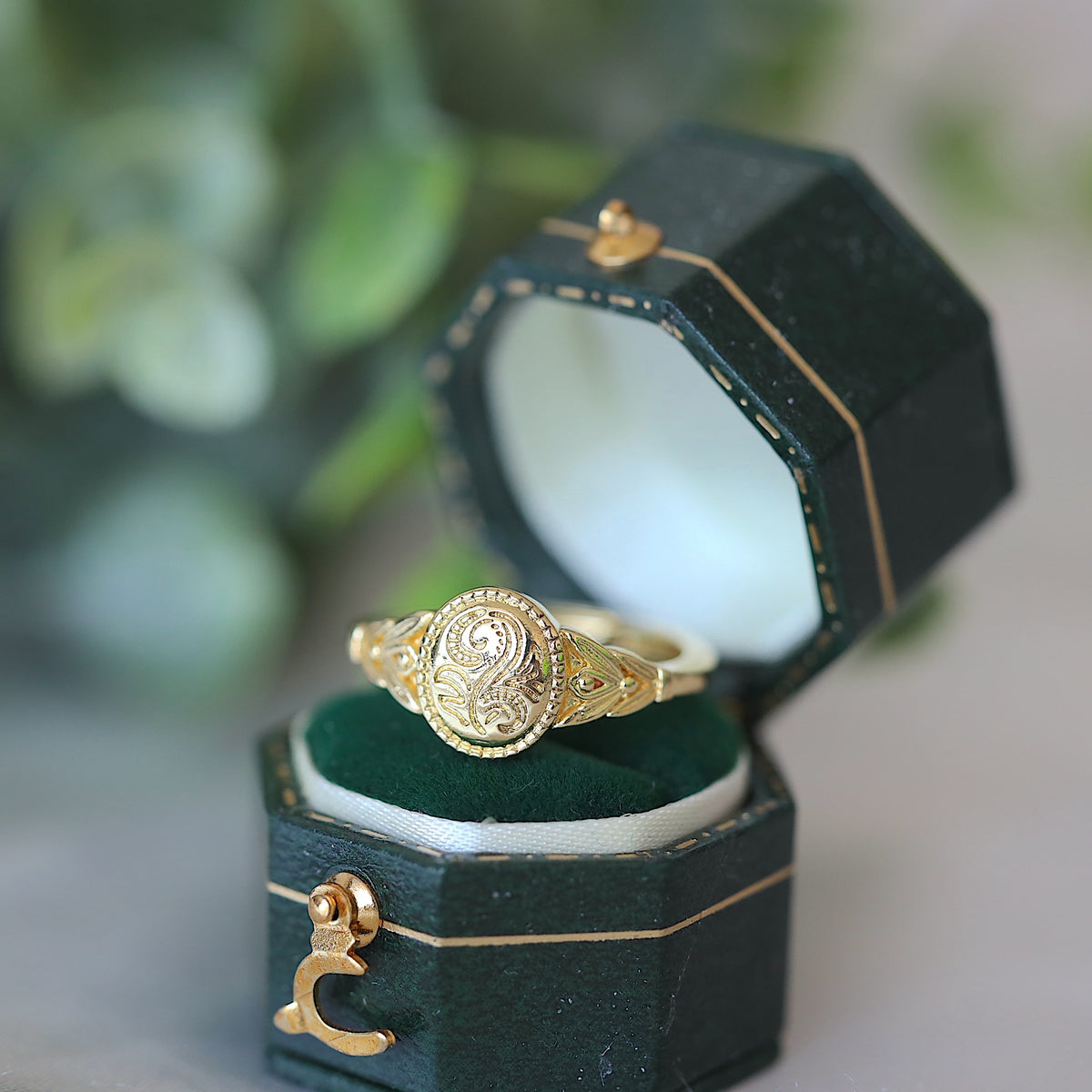 Flower Signet Ring