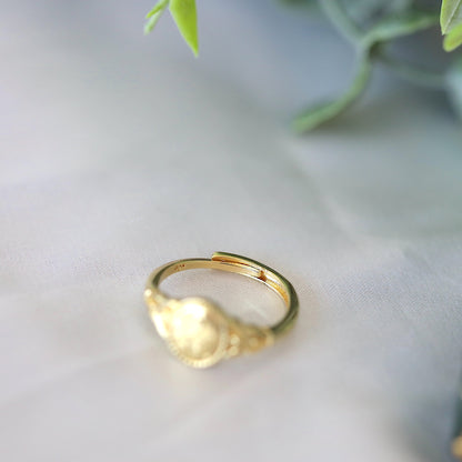Flower Signet Ring