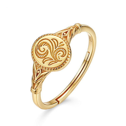 Flower Signet Ring