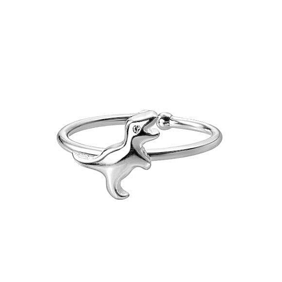 Silver T-Rex Ring