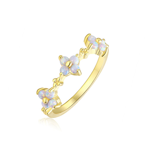 Triple Flowers Ring