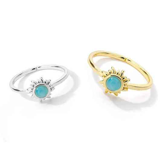 Blue Stone Sun Ring
