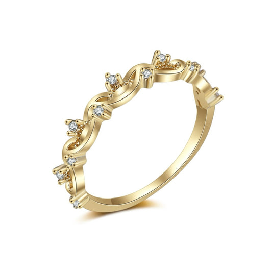 Gold Lace Band Ring
