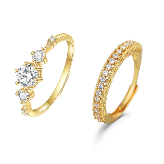 Tiny Band Crystal Ring