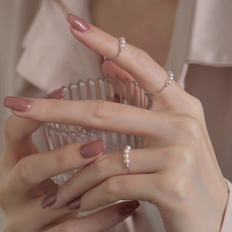Silver Beaded Anxeity Release Ring