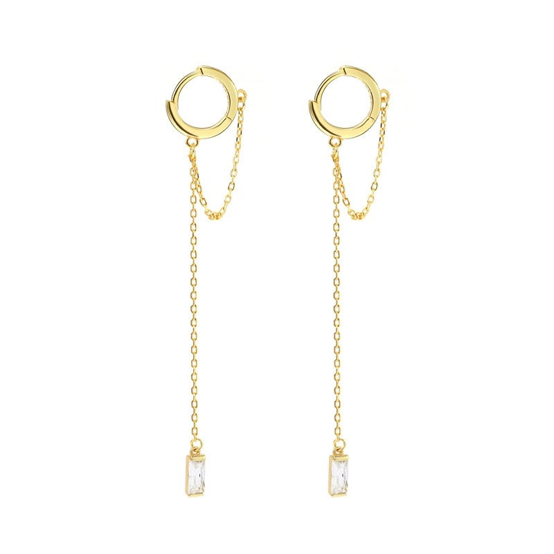 Huggie Hoops Dangle Earrings