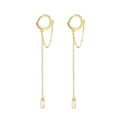 Huggie Hoops Dangle Earrings