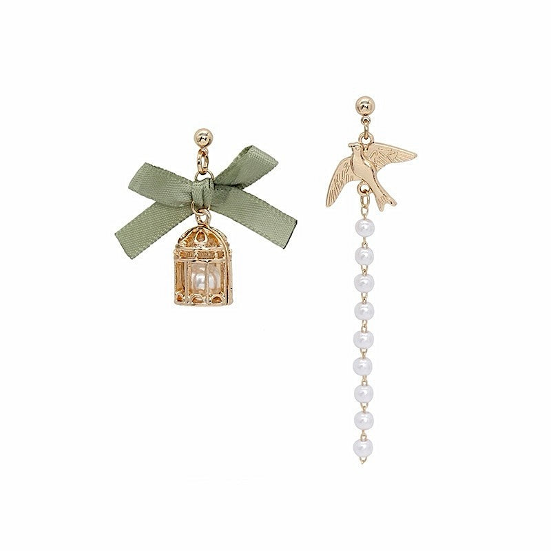 Bird and Nest Earrings