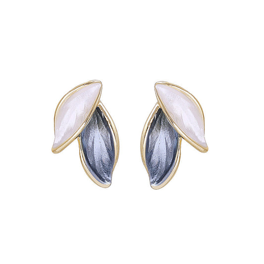 Double Leaves Ear Studs