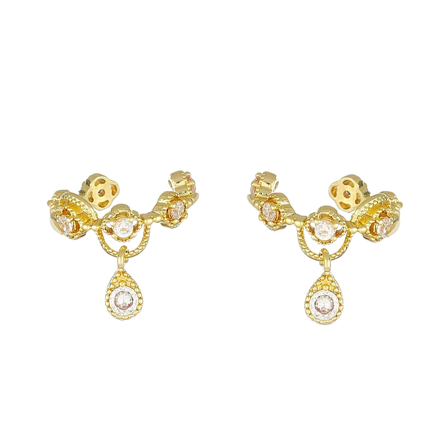 2 Pieces Gold Ear Cuffs